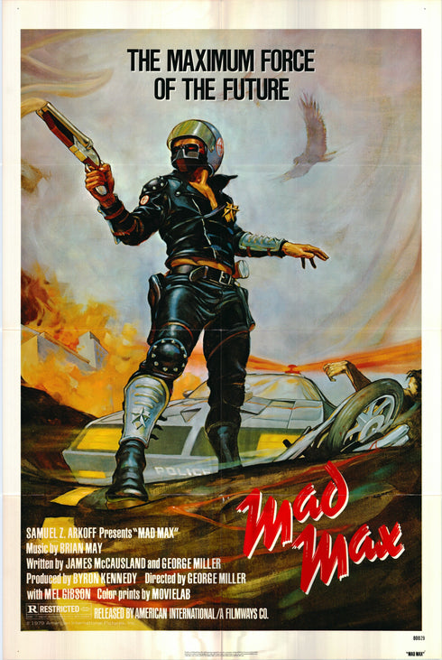 mad max 1980 one sheet poster folded